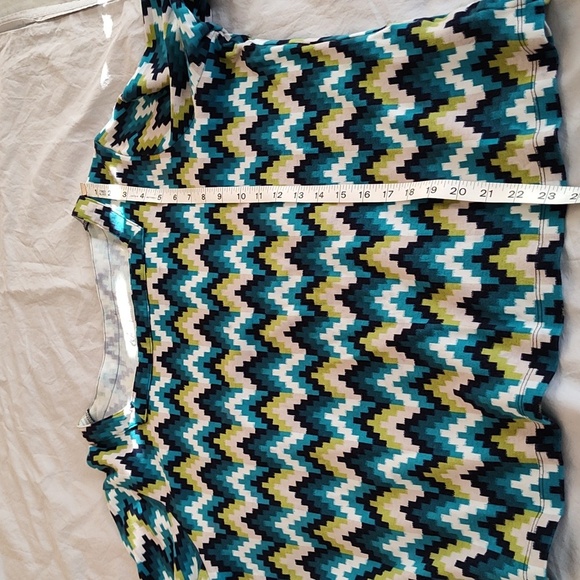 Kim Rogers Top Size 2X Boatneck Cotton Casual Colorful Fall Winter Comfy Tshirt - Picture 3 of 6